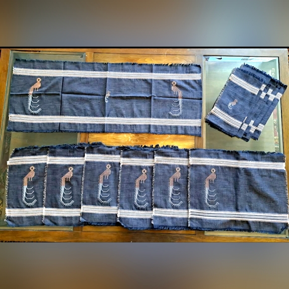 Phoenix Bird Table Linens - Picture 3 of 3